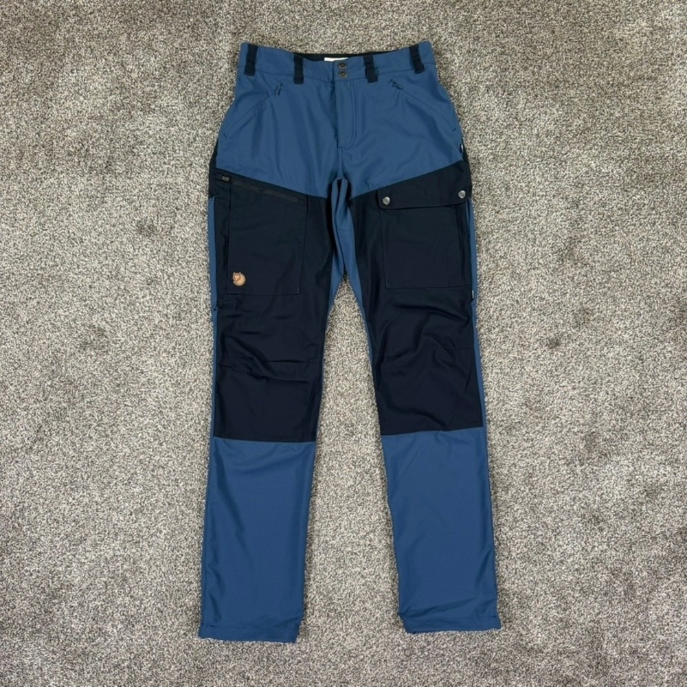 Fjallraven Keb Trousers Womens 36 US 27-28 Blue Navy Trekking Hiking Pants